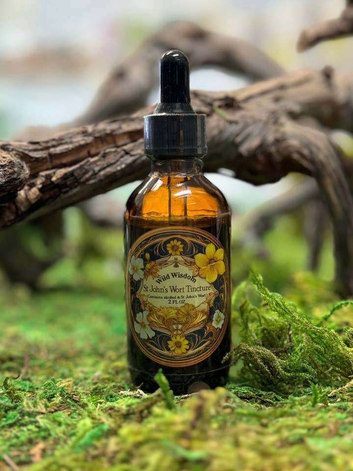 St. Johns Wort Tincture for wholesale by Wild Wisdom LLC