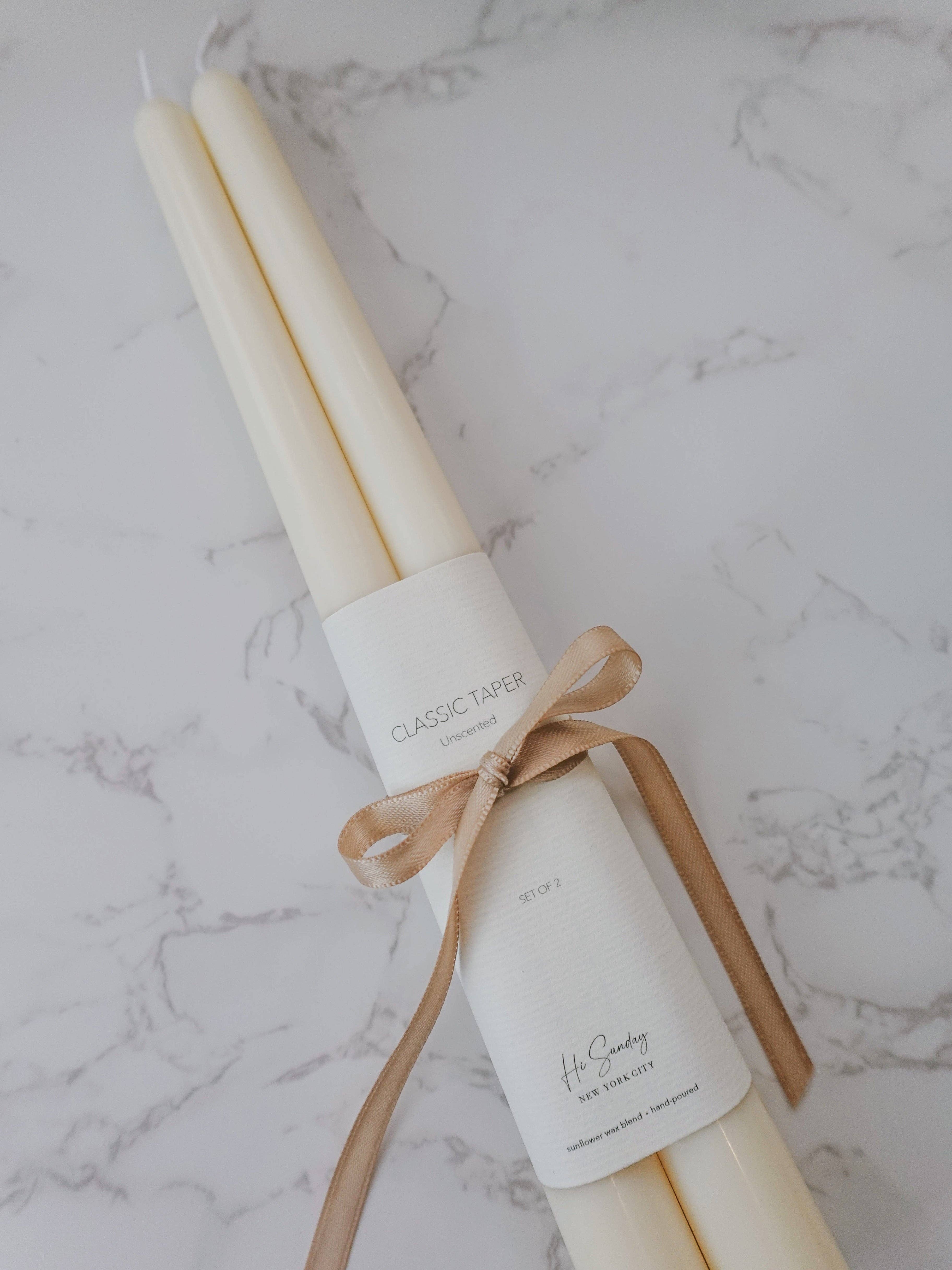 Hi Sunday Collective - Wholesale Tapered Candle/Candlestick - CLASSIC TAPER CANDLE - SET OF 21