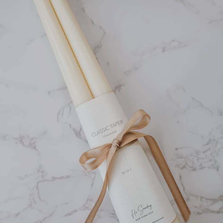 Hi Sunday Collective - Wholesale Tapered Candle/Candlestick - CLASSIC TAPER CANDLE - SET OF 21