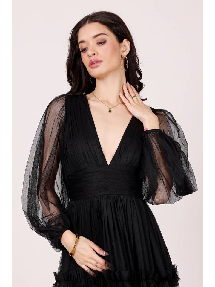 Lydia Maxi Dress in Black for wholesale on Faire3