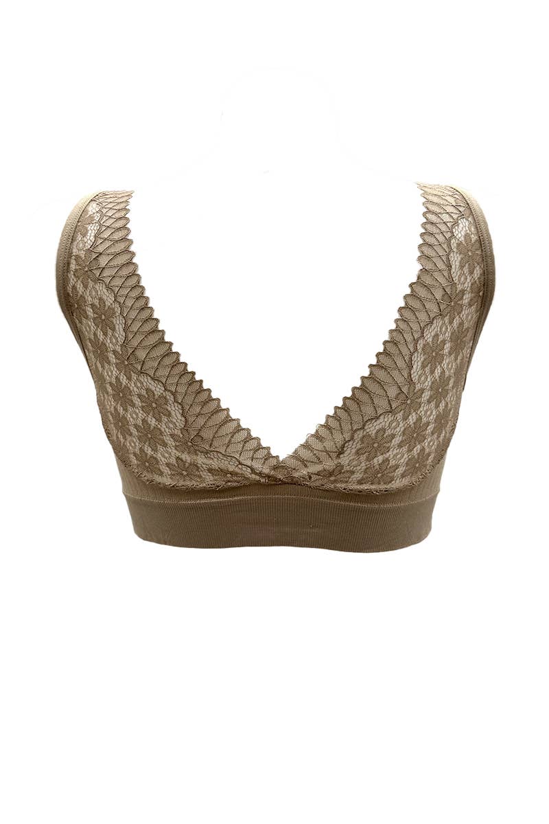 Assorted Bralette with lace on the back/V32047 for wholesale on Faire8