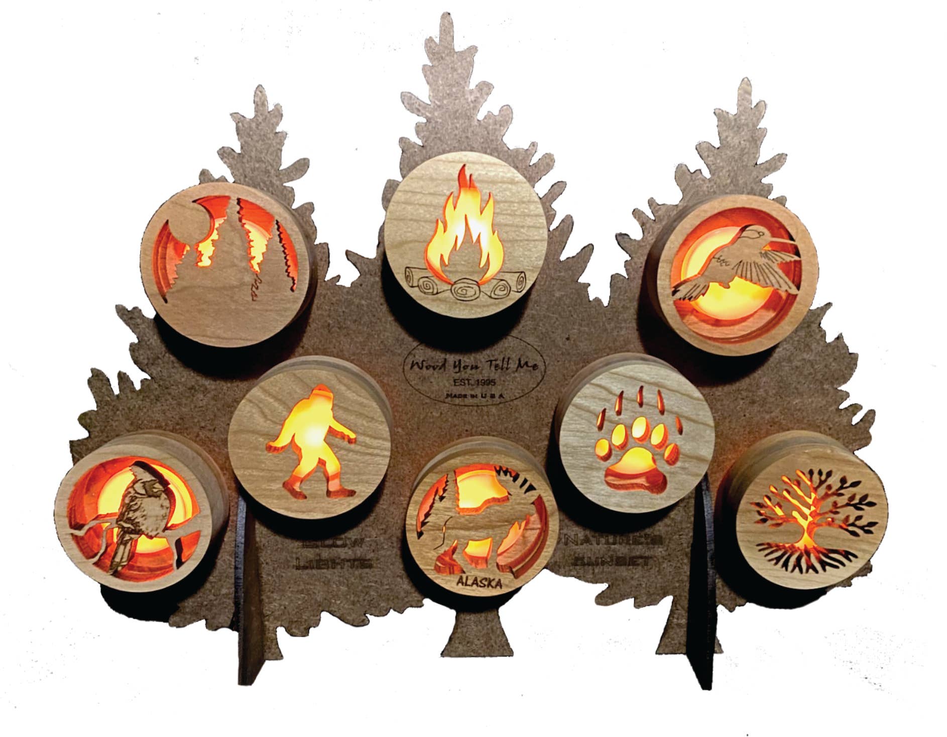 Wood You Tell Me, Inc. - Wholesale Night Light - 4005 Pine Cone Glow Light1