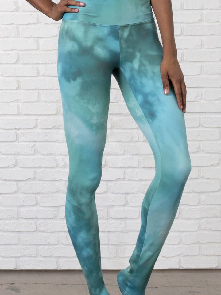 Akvamarin - Buttery Soft Athleisure Leggings for engroshandel hos Eagle Rock Werkshop®