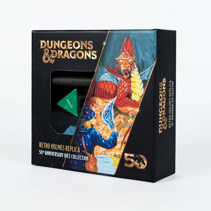 FanRoll by Metallic Dice Games – Engroshandel Terninger – D&D 50-års jubilæum Retro Vintage Holmes Replica Sæt