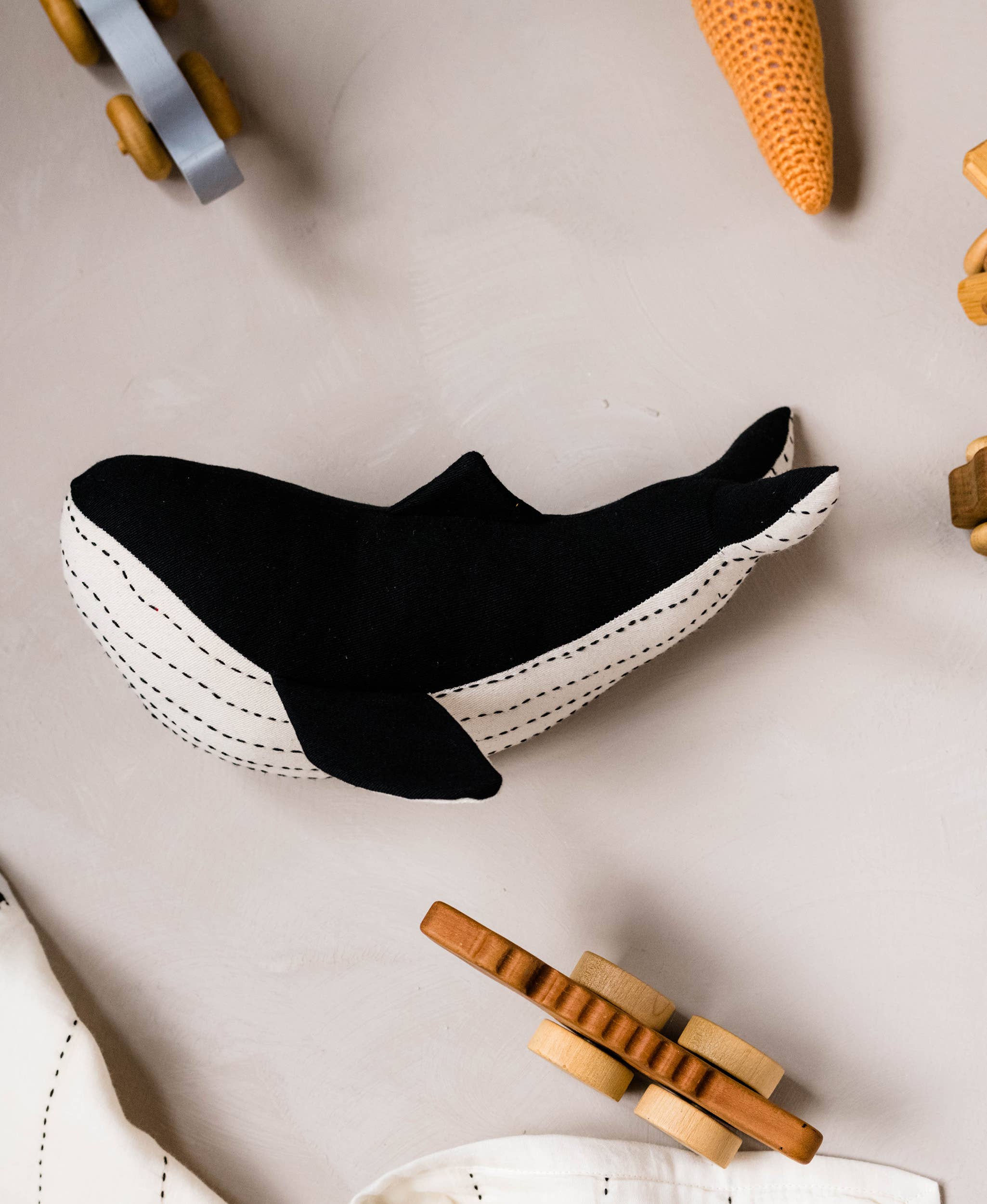 Anchal - Wholesale Stuffed/Plush Toy - Kids & Baby - Kantha Handmade Stuffed Whale0