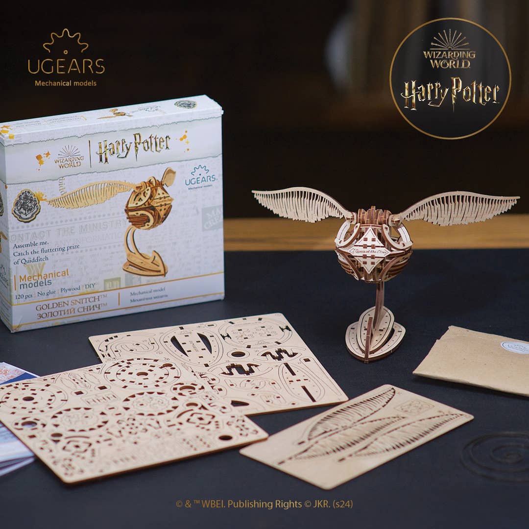 Ukidz LLC - Wholesale DIY Craft Kit - UGears Harry Potter™ Golden Snitch™ -Wooden 3D Puzzles - DIY3