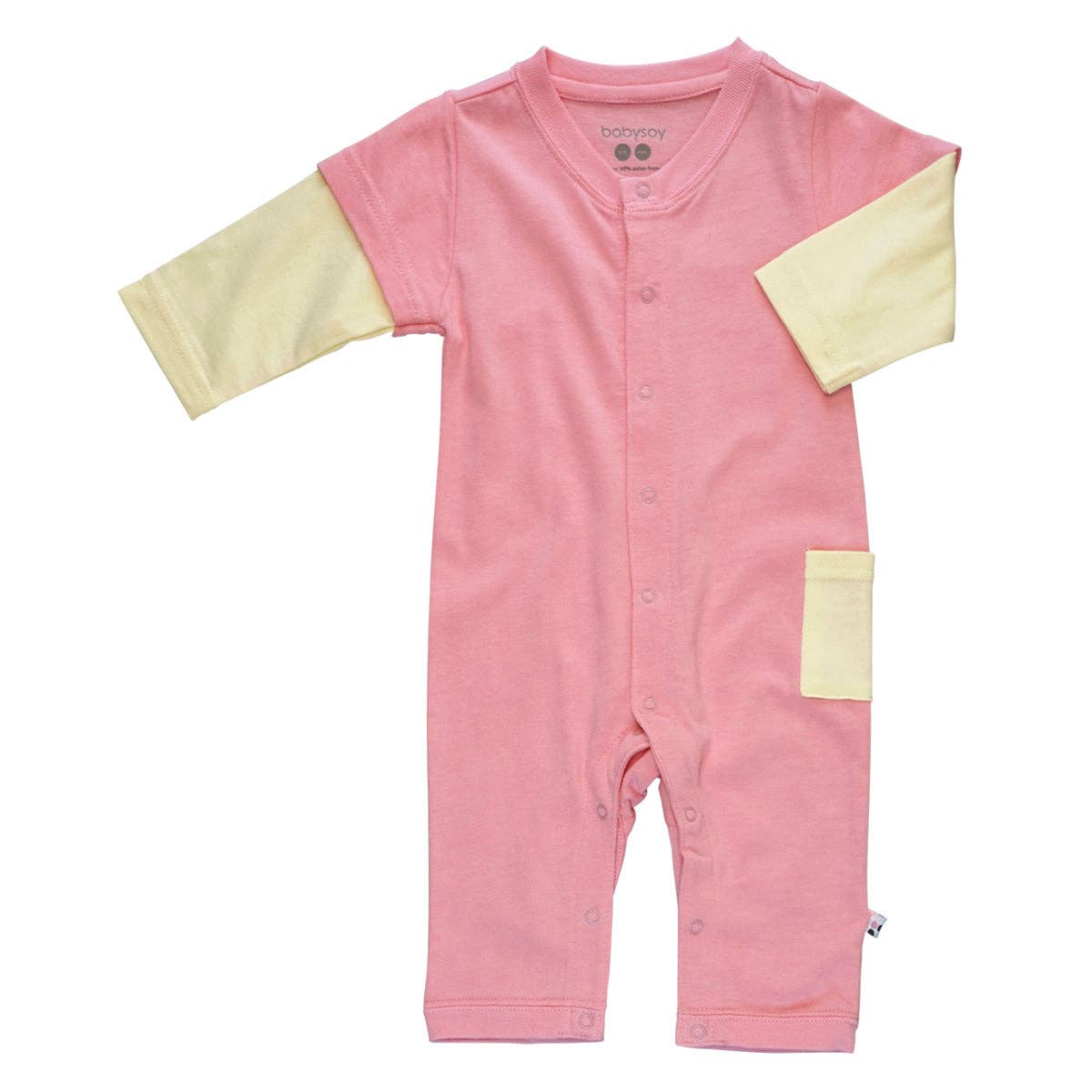 babysoy Inc - Vente Barboteuse – bébé - Combinaison à manches longues de style baseball basique12