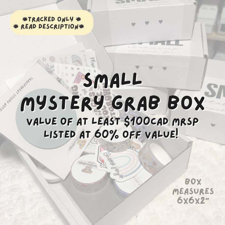 Scatola Misteriosa Cancelleria + Adesivi | Piccola per la vendita all'ingrosso da parte di Plannermonkeyco