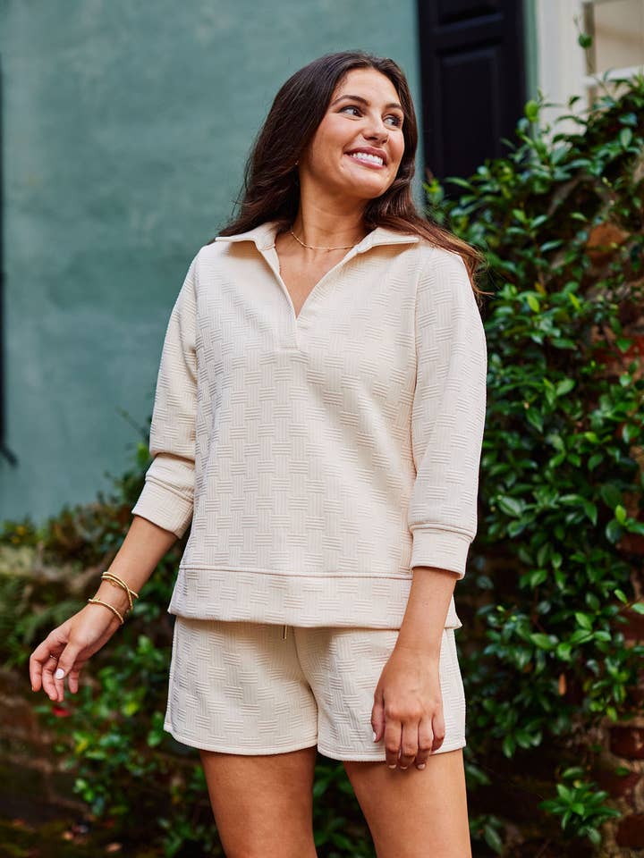 Mary Square - Wholesale Lounge Set - Women's - Lindsay Set | Ivory
