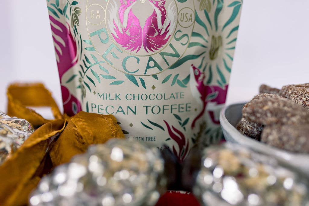 Zorro Pecans - Wholesale Chocolate Covered Sweets - Pecan TOFFEE - 12 bags