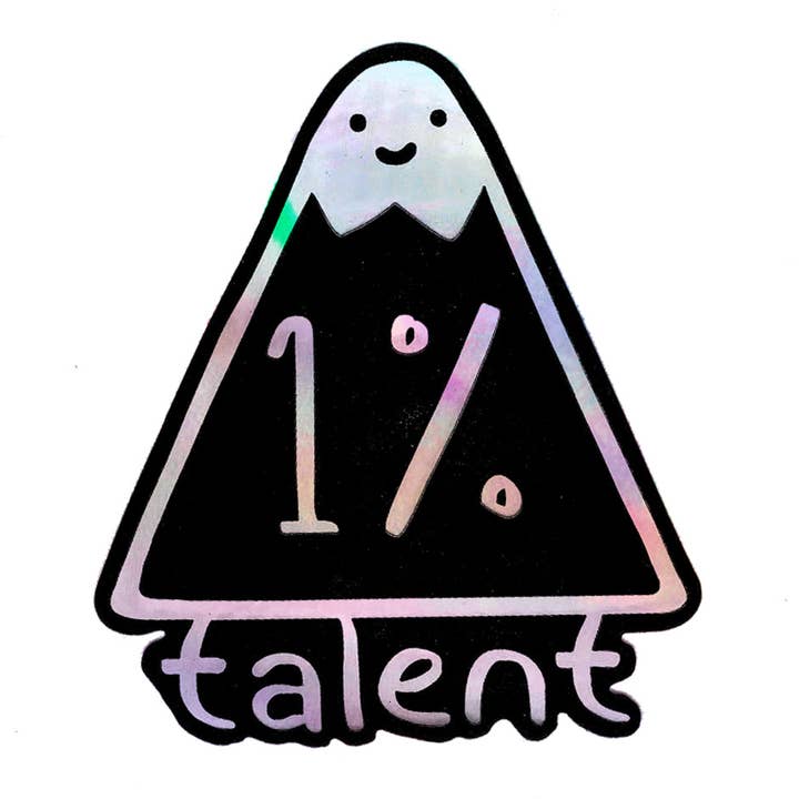 Holographic Logo Sticker for wholesale by 1% Talent