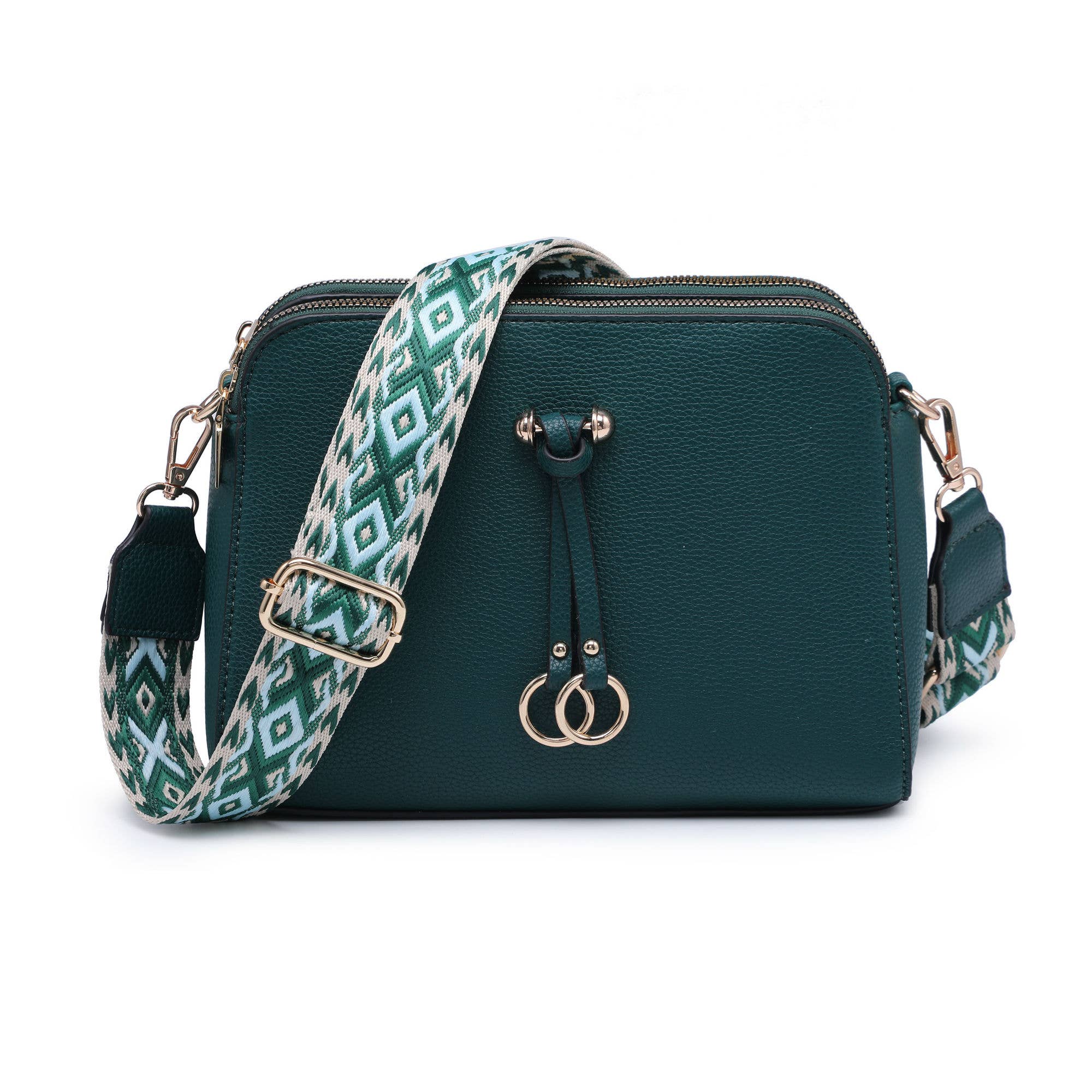 Papaya Fashion Ltd - Vendita all'ingrosso Borsa a tracolla - Donna - B23005-AW-Borsa a tracolla con tracolla in tela a tre sezioni con zip3