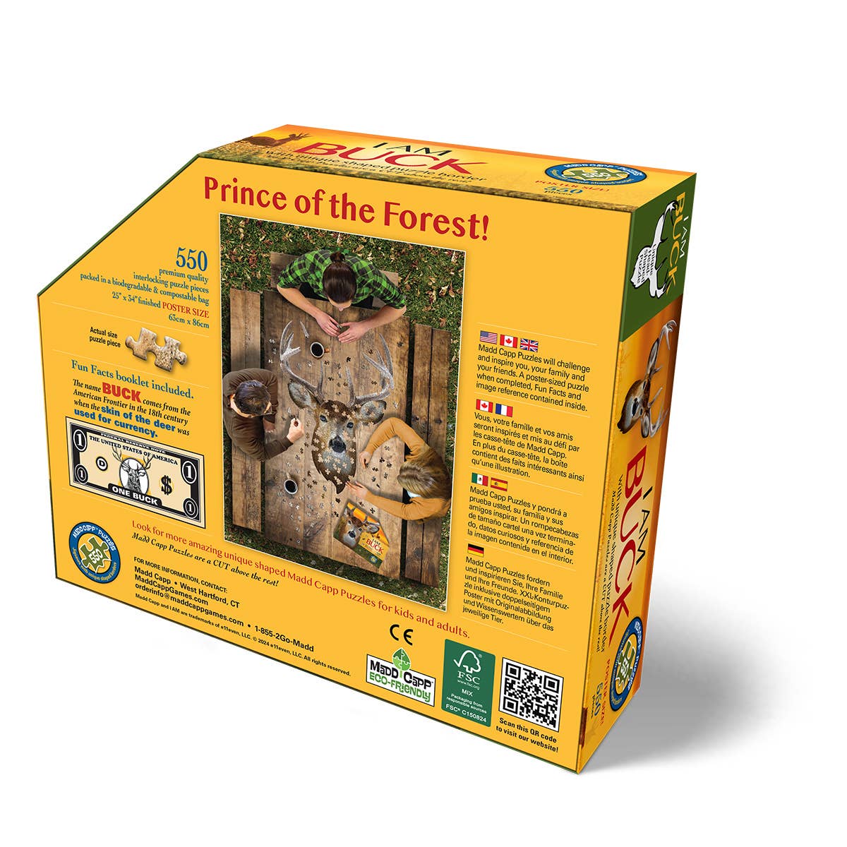 Madd Capp Games & Puzzles - Wholesale Puzzle - Adult - I AM Buck 550 piece jigsaw puzzles - gift2