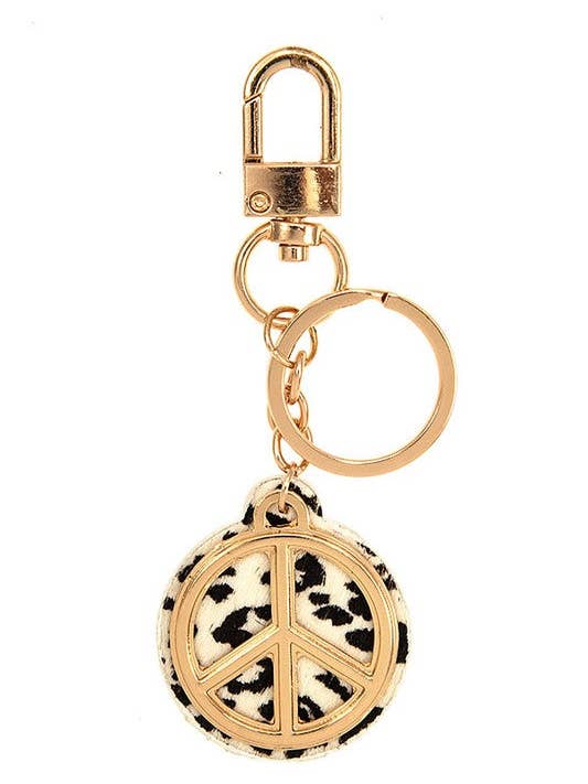 PEACE SIGN DROP SLEUTELHANGER voor wholesale door Andrea Bijoux