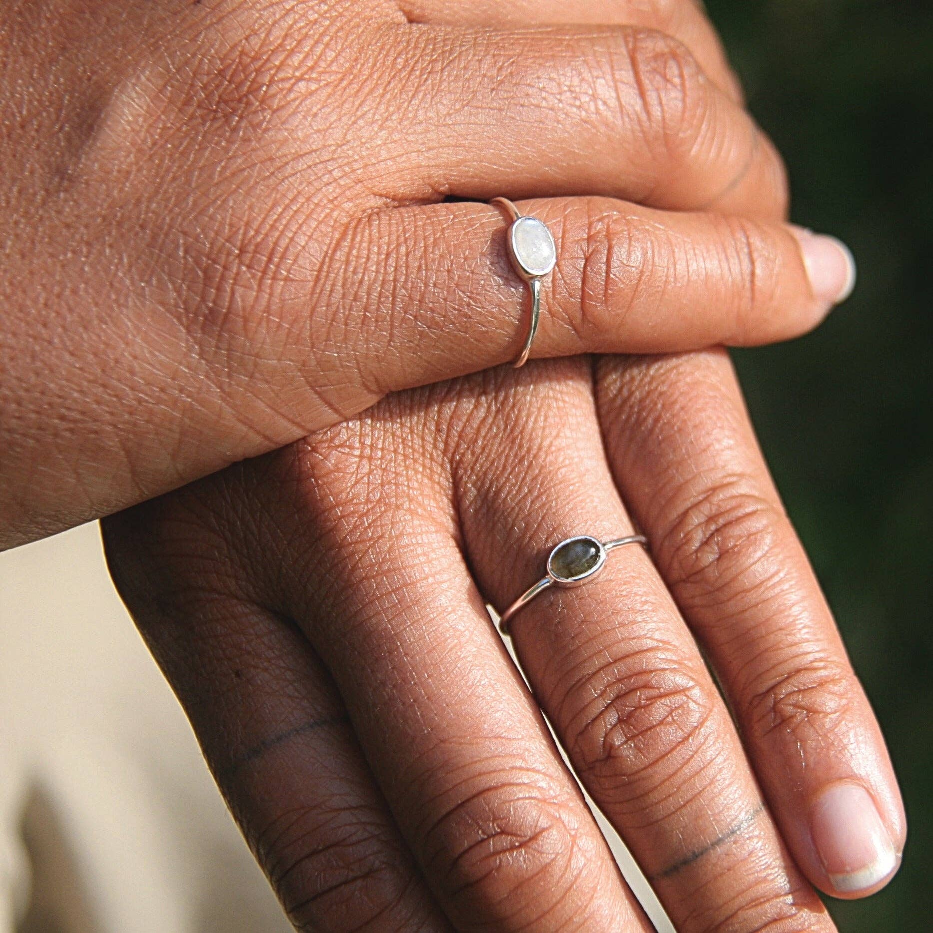 Heart and Lotus Sterling Silver Jewelry - Wholesale Single Stone/Solitaire Ring - Sterling Silver Labradorite Ring – You are Enough4