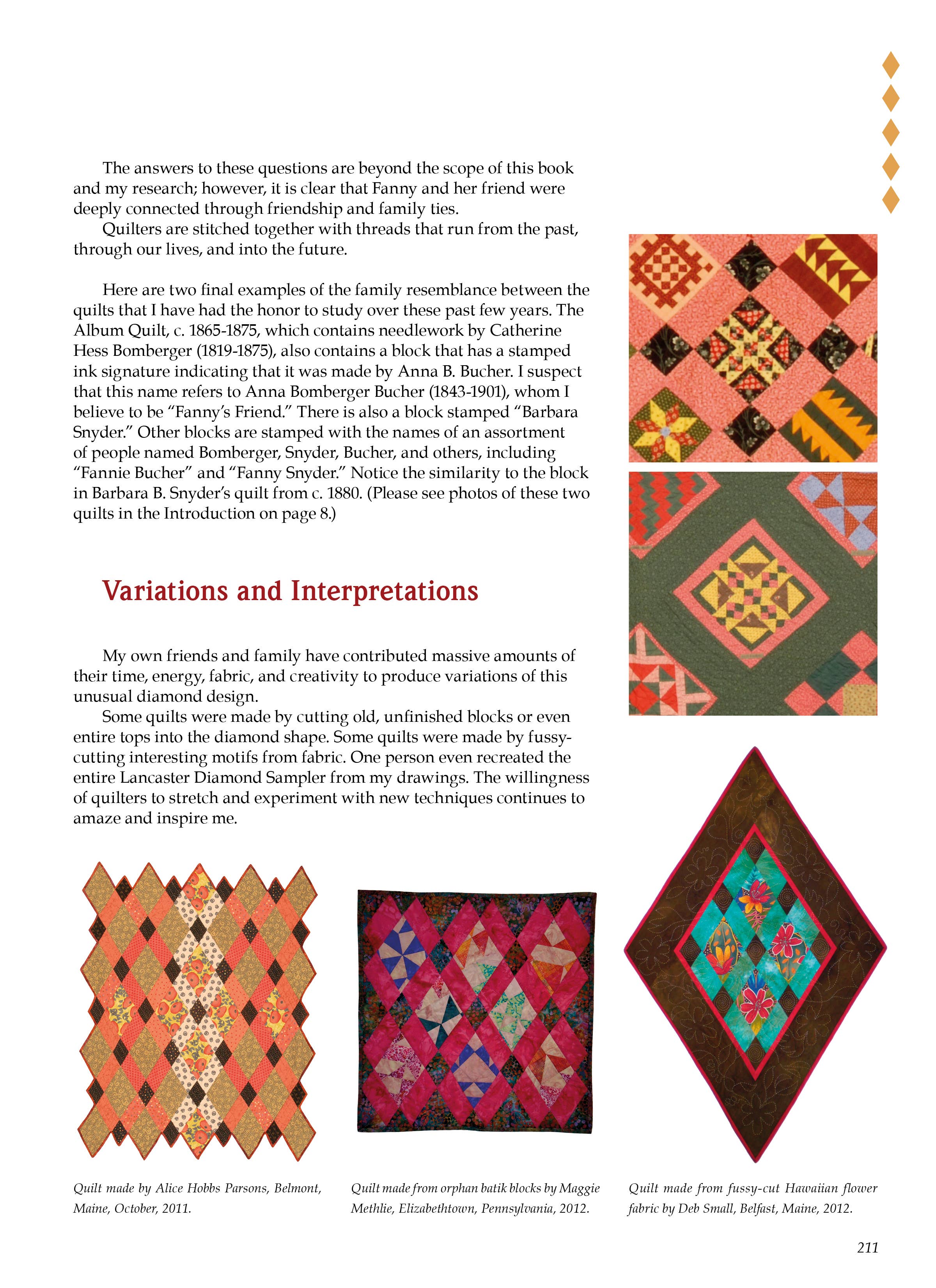 Schiffer Publishing – wholesale Crafts, Hobbies & DIY – Making the Lancaster Diamond Sampler3