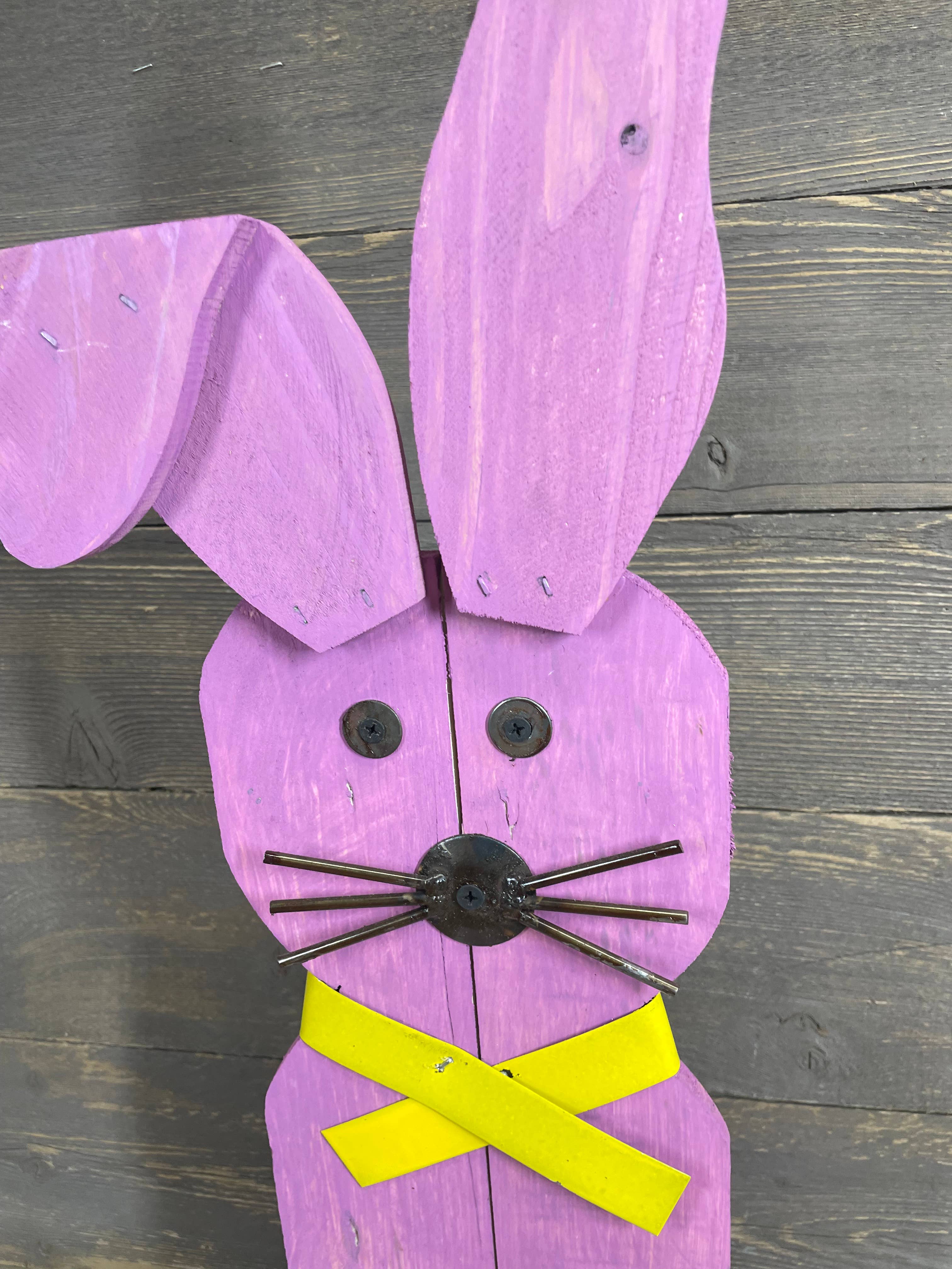 My Amigos Imports - Venta al por mayor Adornos/decoración de exteriores - LIQUIDACIÓN-Conejo de Madera Decorativo de Primavera-Arte de Jardín-8x23-$614