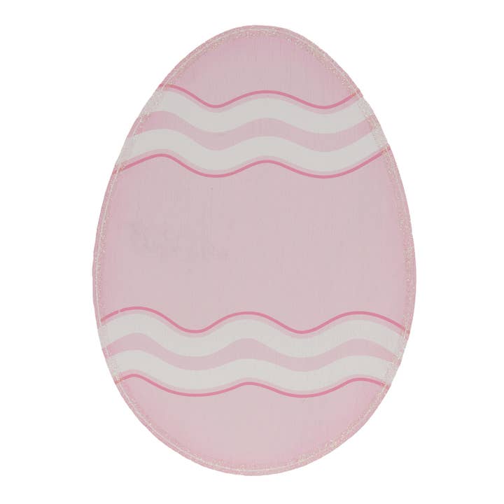 Glittered Pink Easter Egg Planter Stake for wholesale by Col House Designs