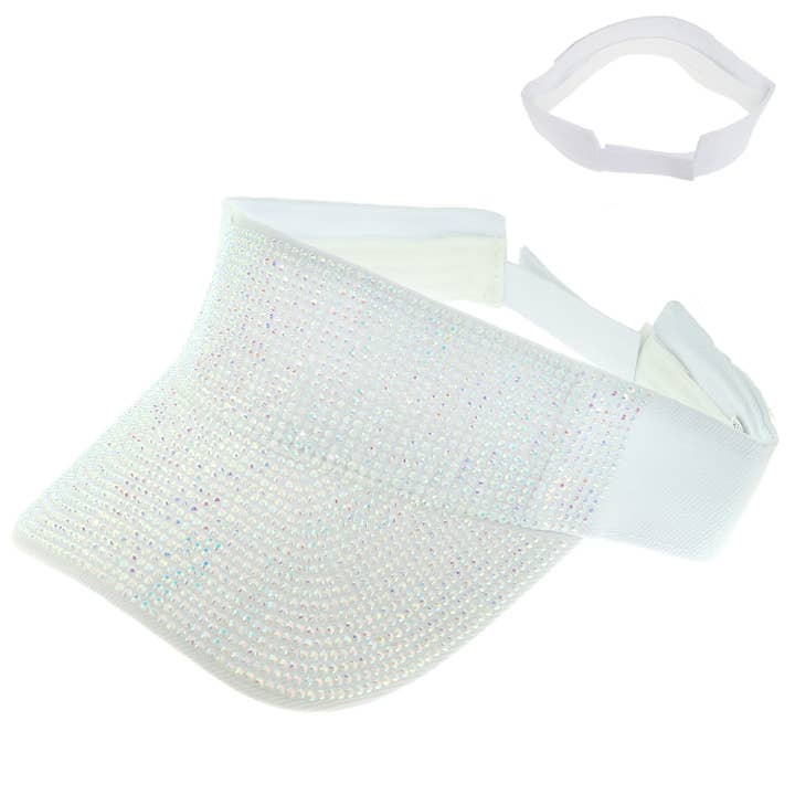 SP Sophia Collection - Wholesale Visor - Women's - Fashion Rhinestone Embellished Sun Visor Hat