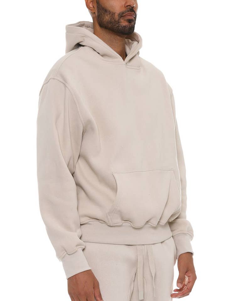 WEIV - Wholesale Hoodie - Men's - Premium Cotton Blend Solid Hoodie Sweater2