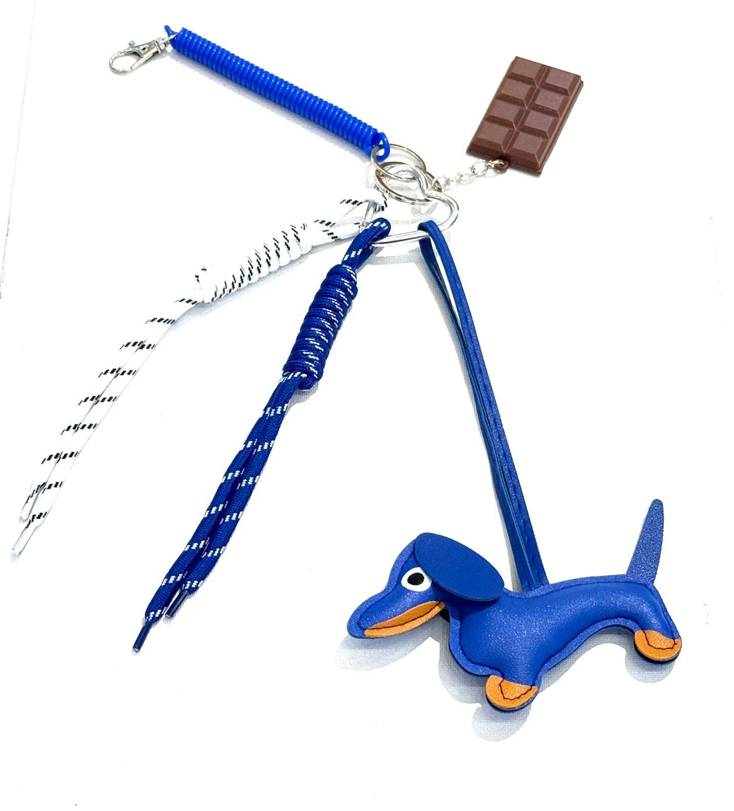 SHEERA - Wholesale Keychain - Women's - Decorative blue dog keychain