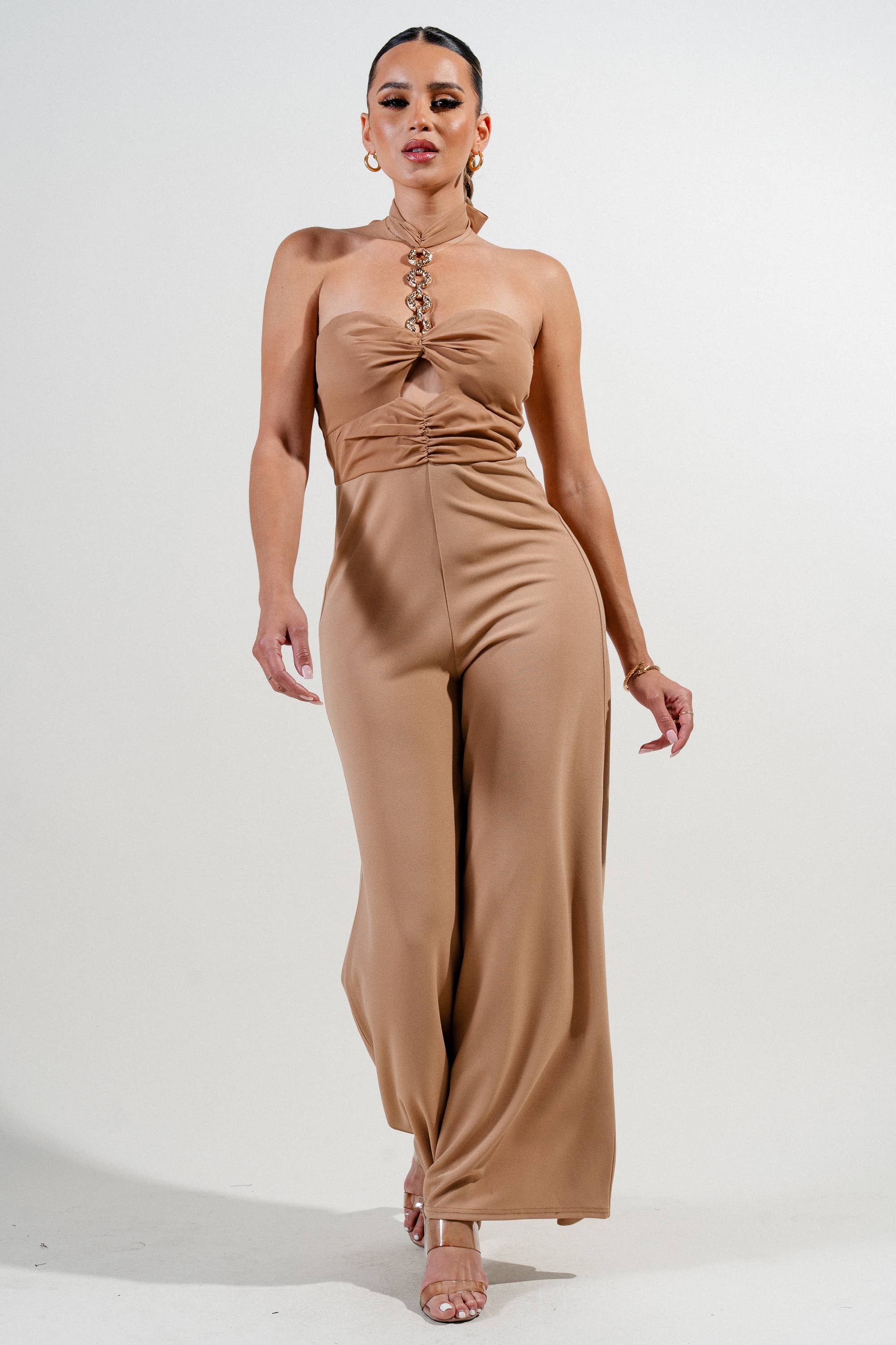 PRIVY - Wholesale Jumpsuit - Women's - PJKS11239B_CREPE CUTOUT TUBE TOP WITH CHAIN ACCENT JUMPSUIT8