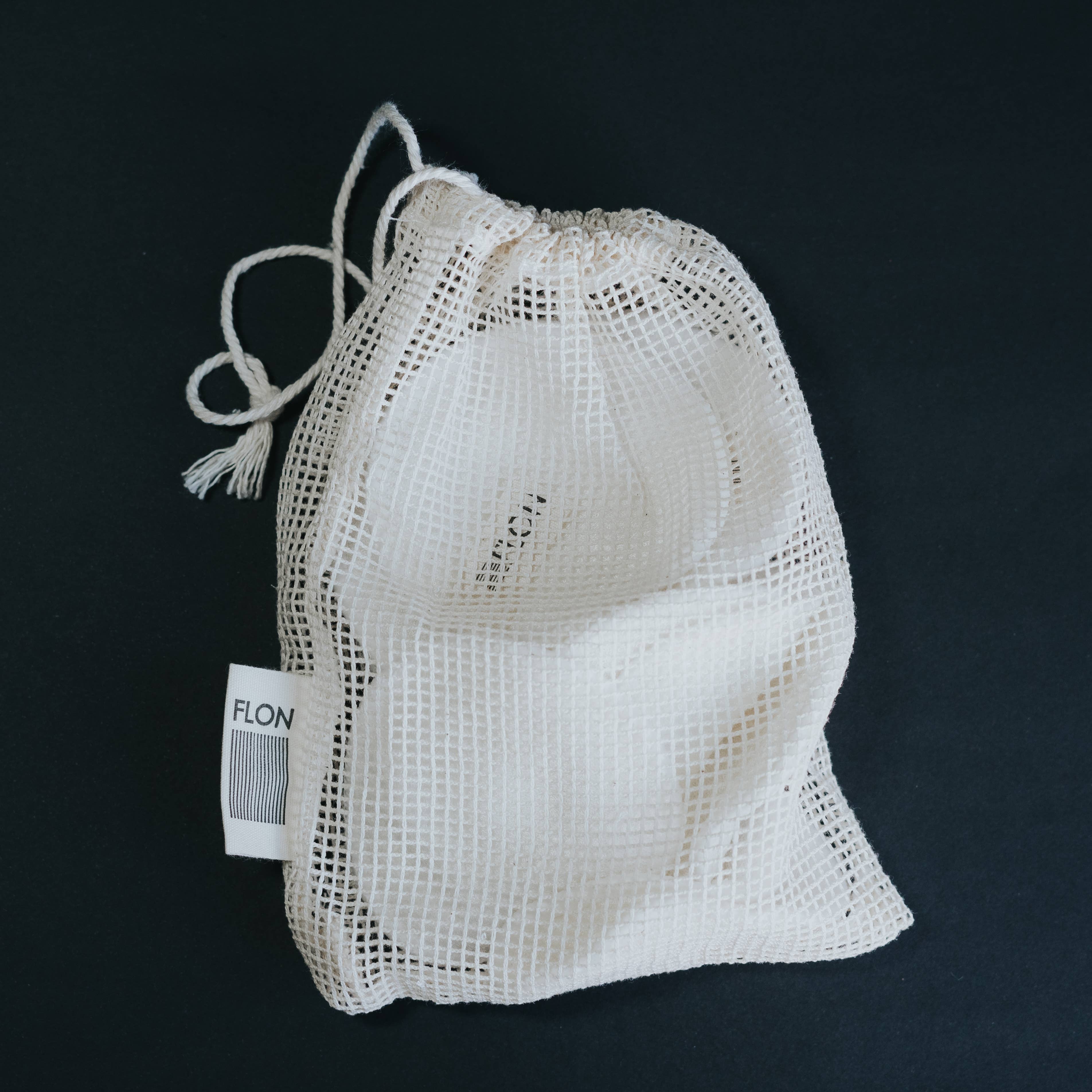 FLON - Vente Démaquillants - Tampons démaquillants en bambou réutilisables Stockage/sac à linge en9