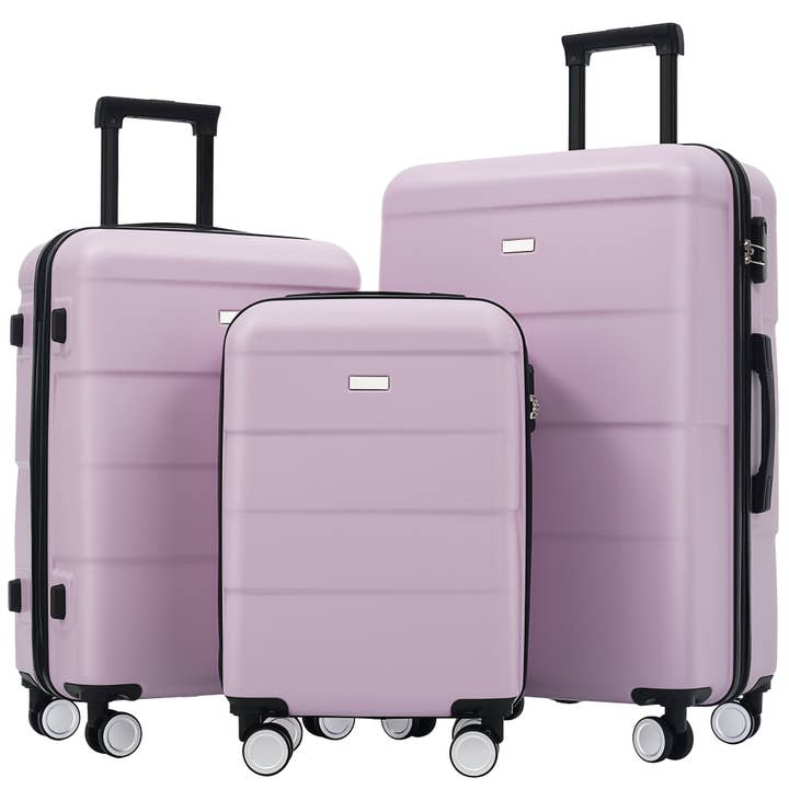 Hardshell 3-Piece Luggage Set With Spinner Wheels And Lock for wholesale by VTNG50