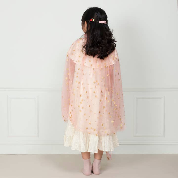 Meri Meri – wholesale Cape – Child – Pink Tulle Star Cape3