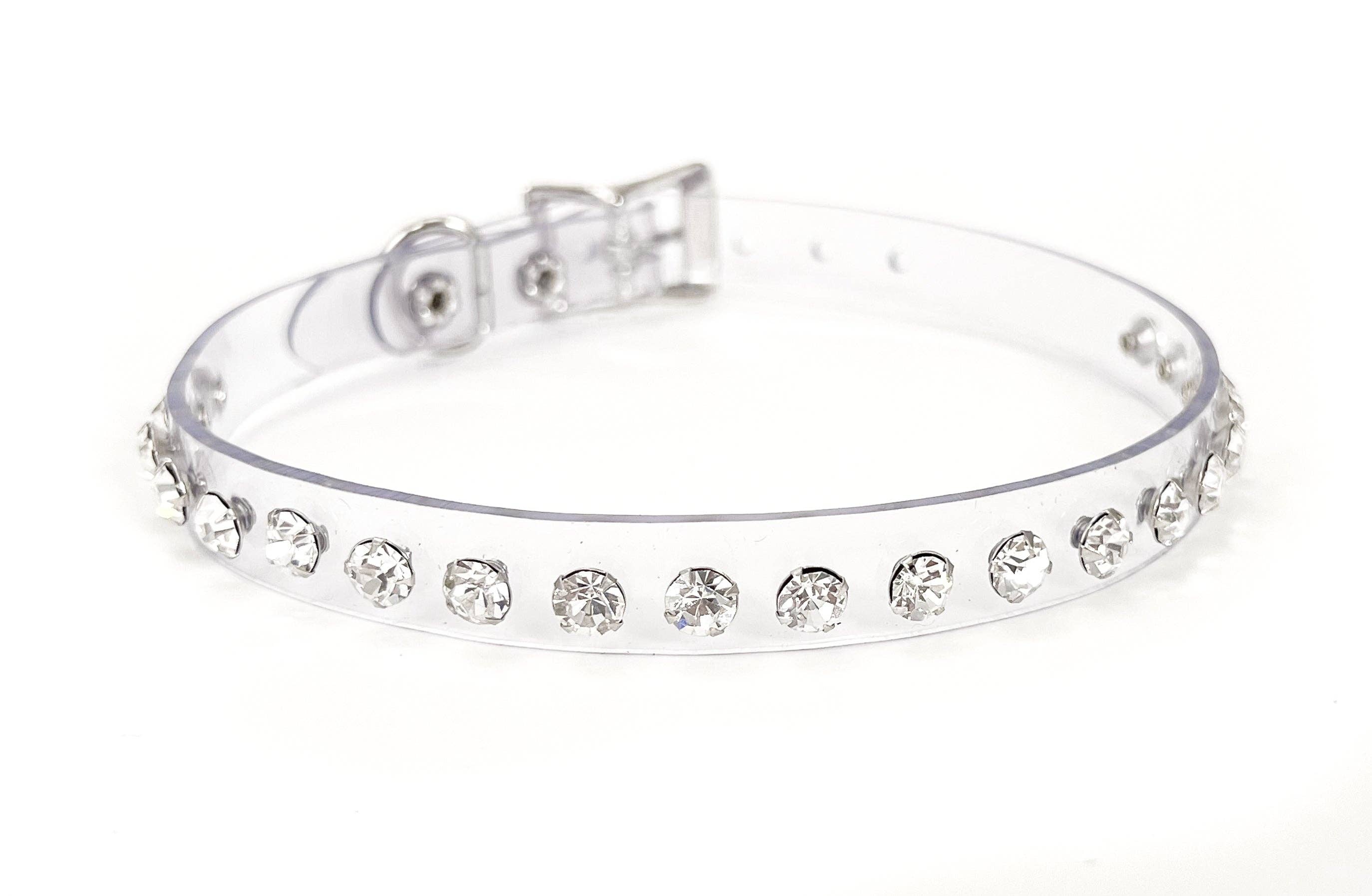 Funk Plus - Wholesale Choker/Collar - CK247CLR RHINESTONE CLEAR  CHOKER16