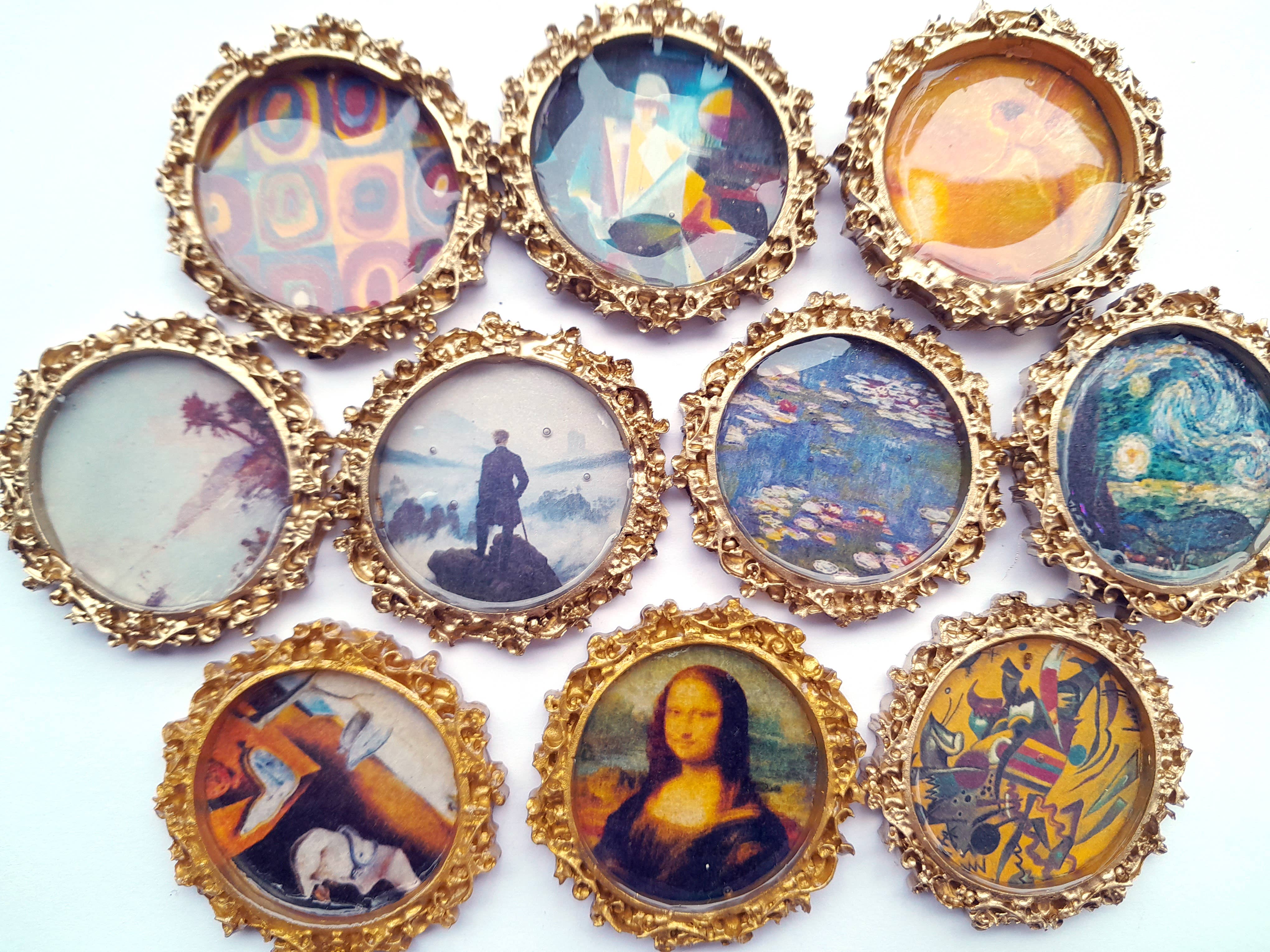 SUPERAWWWSOME - Wholesale Painting/Drawing - Miniature Artwork Mini Dollhouse Painting fancy frame Magnet7