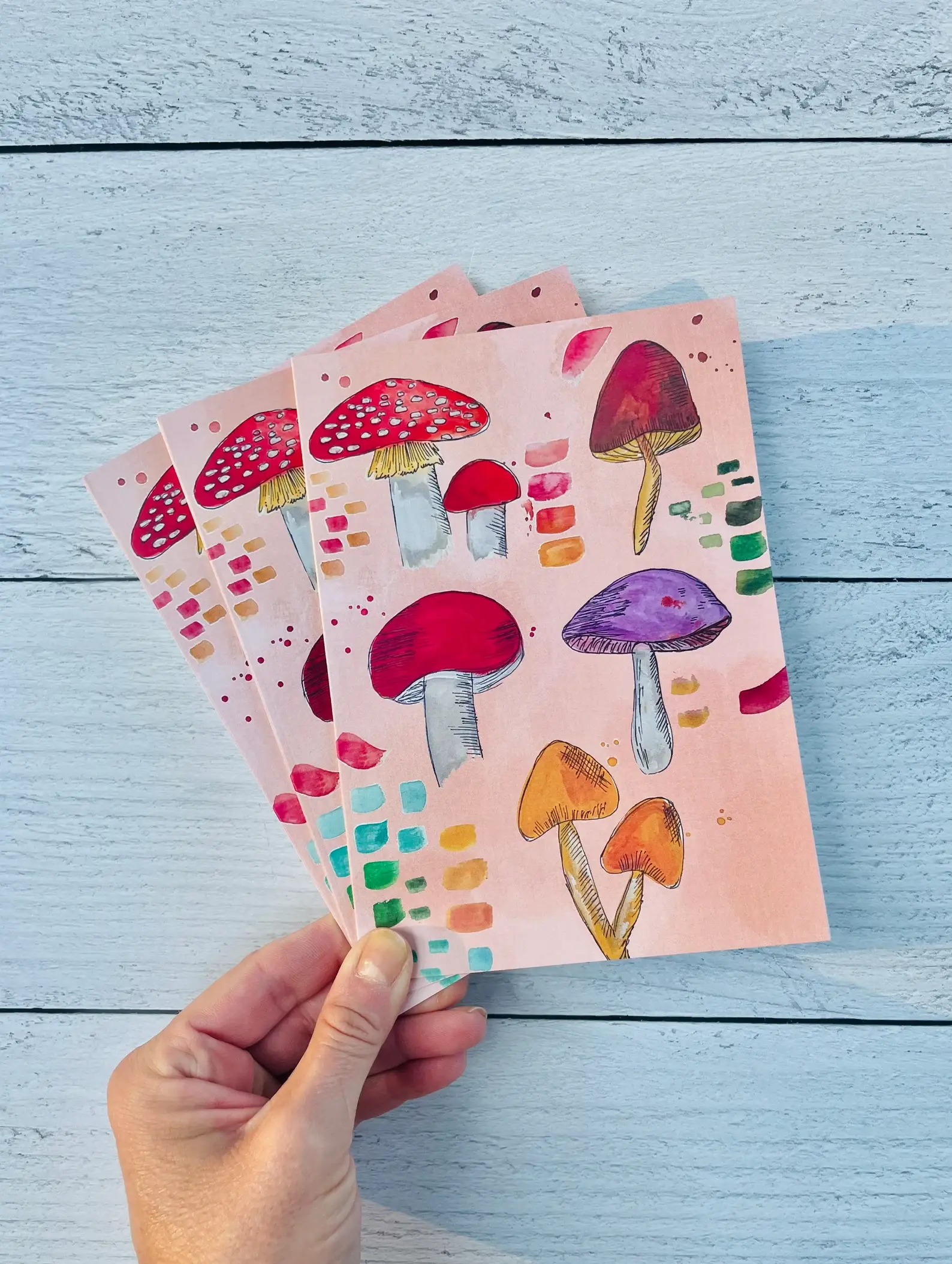 A Quartzy Life - Wholesale Everyday Greeting Card - Funky Mushrooms Card2