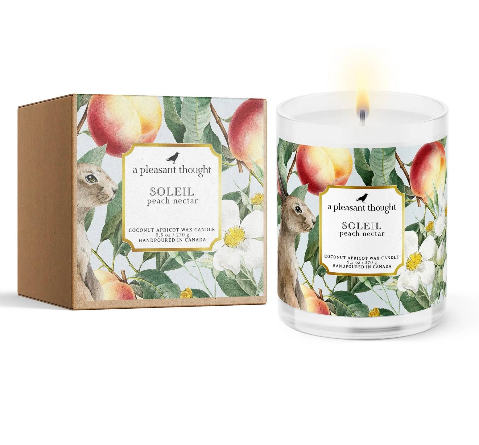A Pleasant Thought - Wholesale Jar/Filled Candle - SOLEIL | PEACH NECTAR | CANDLE1