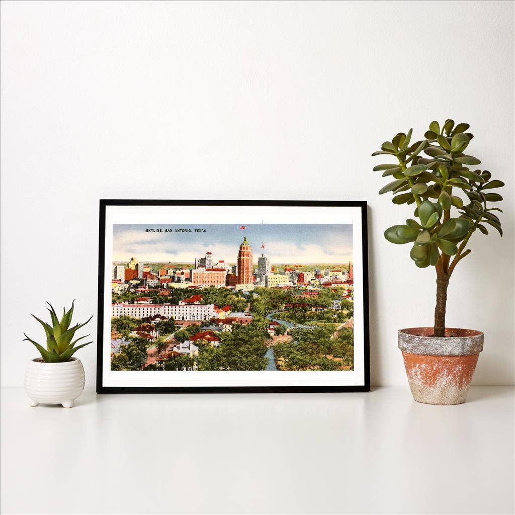 Found Image Press - Wholesale Art Print - Art Print TX-304 Skyline, San Antonio, Texas1
