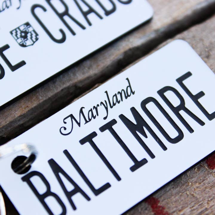 The Laundry Room Shop - Wholesale Keychain - Unisex - Customizable Engraved Plastic Keychain - Maryland4