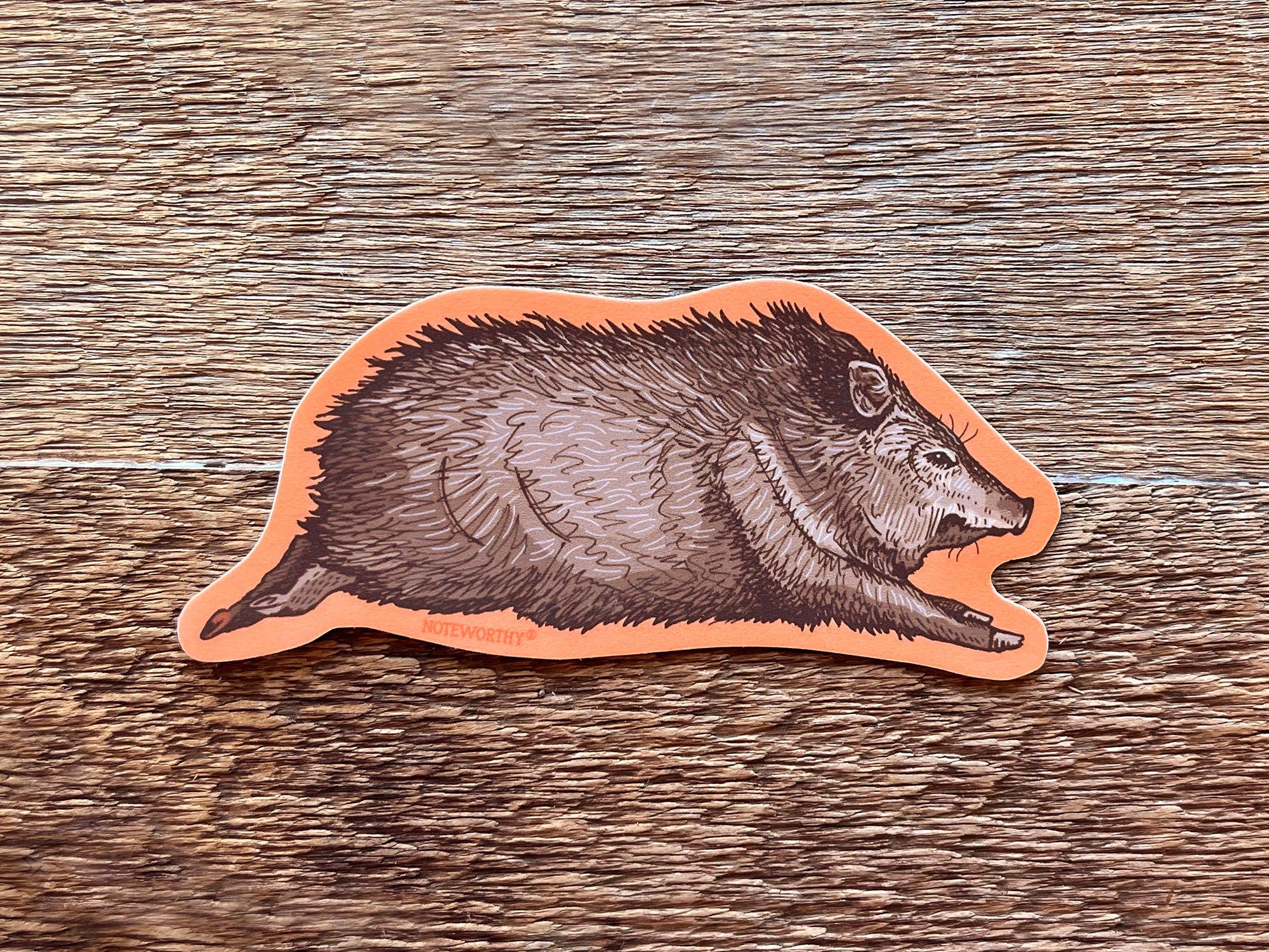 Noteworthy Paper & Press - Wholesale Sticker - Javelina Sticker1