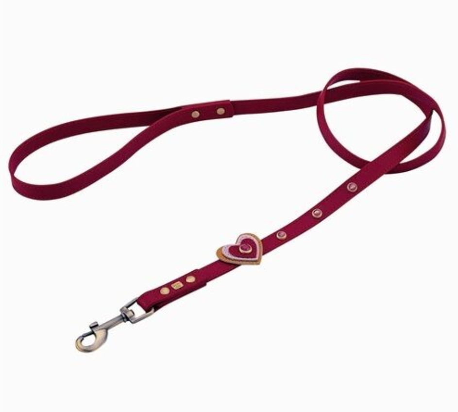 Dosha Dog - Wholesale Halsband - Hond - Happy Camper Hondenkraag/riem - Rood, Hart, Roze Cat Eye Gem2