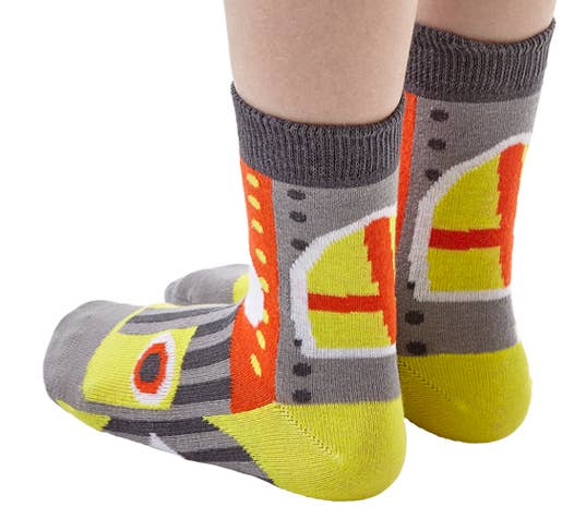 WALKYTALKIES - Wholesale Speelgoedset - Kinderen - Medieval Time thema pakket met 48 paar WALKYTALKIES sokken en gratis kartonnen toonbankdisplay9