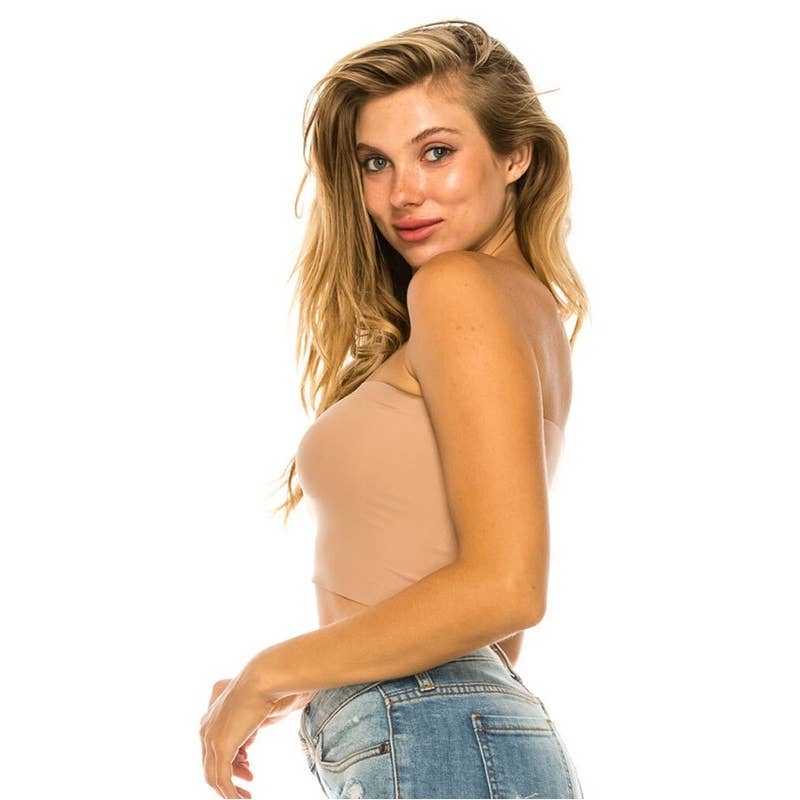 Paperdoll - Vente Bustier – femme - Bustier sans bretelles en tube 90% polyamide 10% élasthanne4