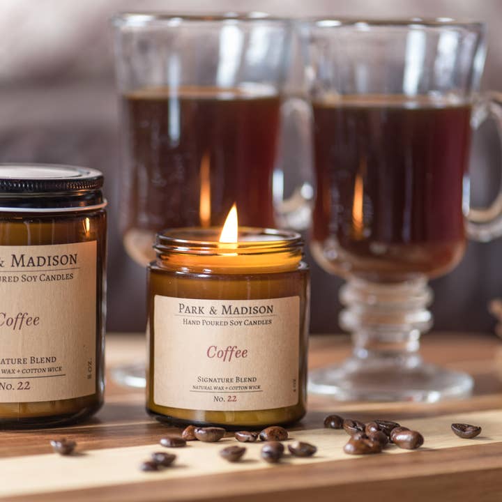 Park & Madison - Wholesale Jar/Filled Candle - Coffee Soy Candle