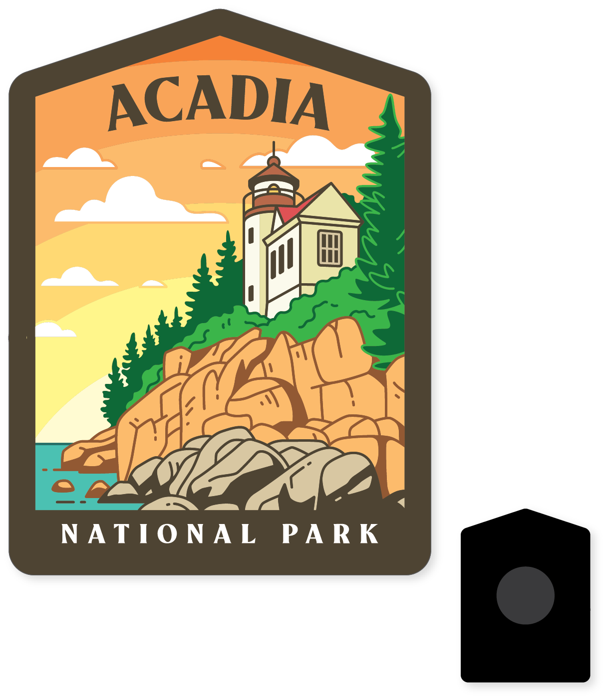 Morris Magnets - Wholesale Magnet - Magnet - Acadia HD Badge2