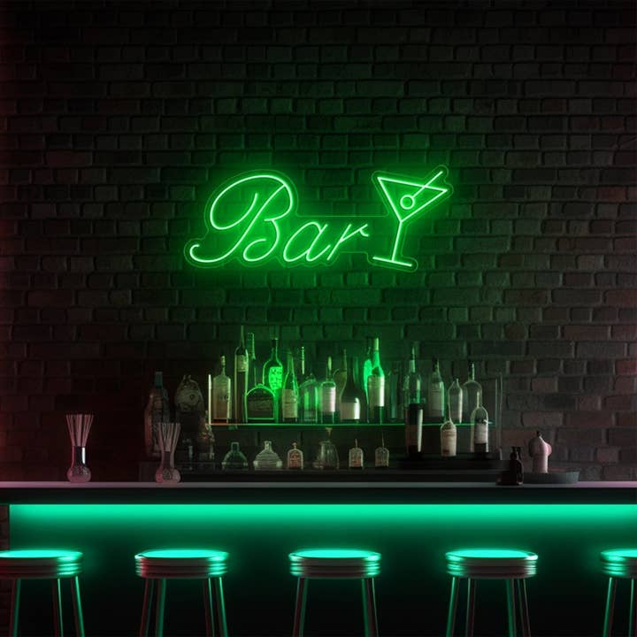 Néon LED Bar Martini pour la vente par BeNeonUnicorn