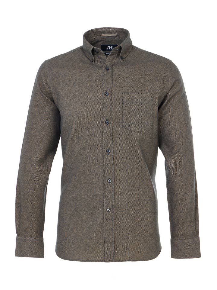 Camisa Desportiva de Flanela Turca em Sarja Ardósia por atacado de American Heritage