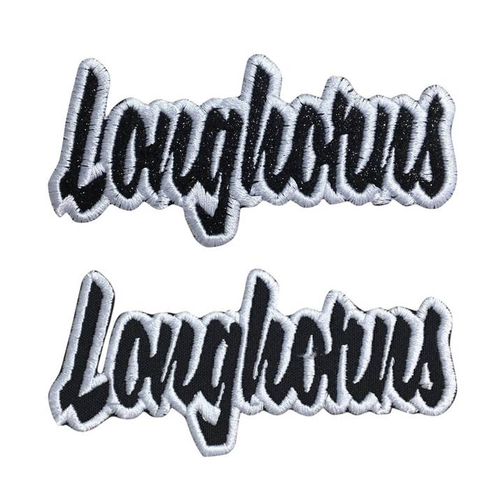 CUSTOM: Longhorns, Mascottes, Namen, Geborduurde Strijkpatch voor wholesale door Wholesale Applique