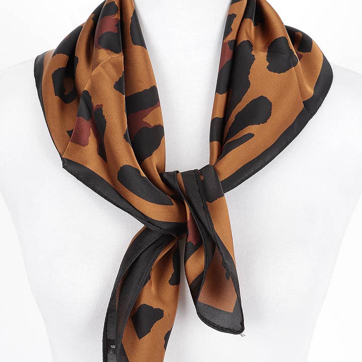 Leopard Luxe Scarf for wholesale by 3AM BY H&D ACCESSORIES