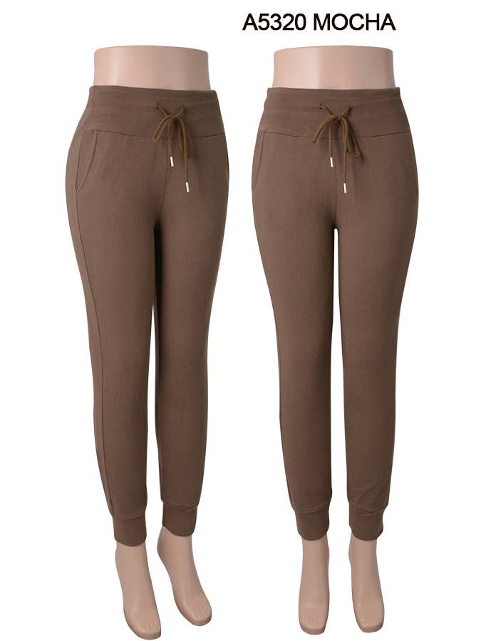 SSImport - Wholesale Athletic Sweatpants/Joggers - Women's - A5320 WINTER FLEECE LINED JOGGER POCKETS MIX SIZE 12PCS10