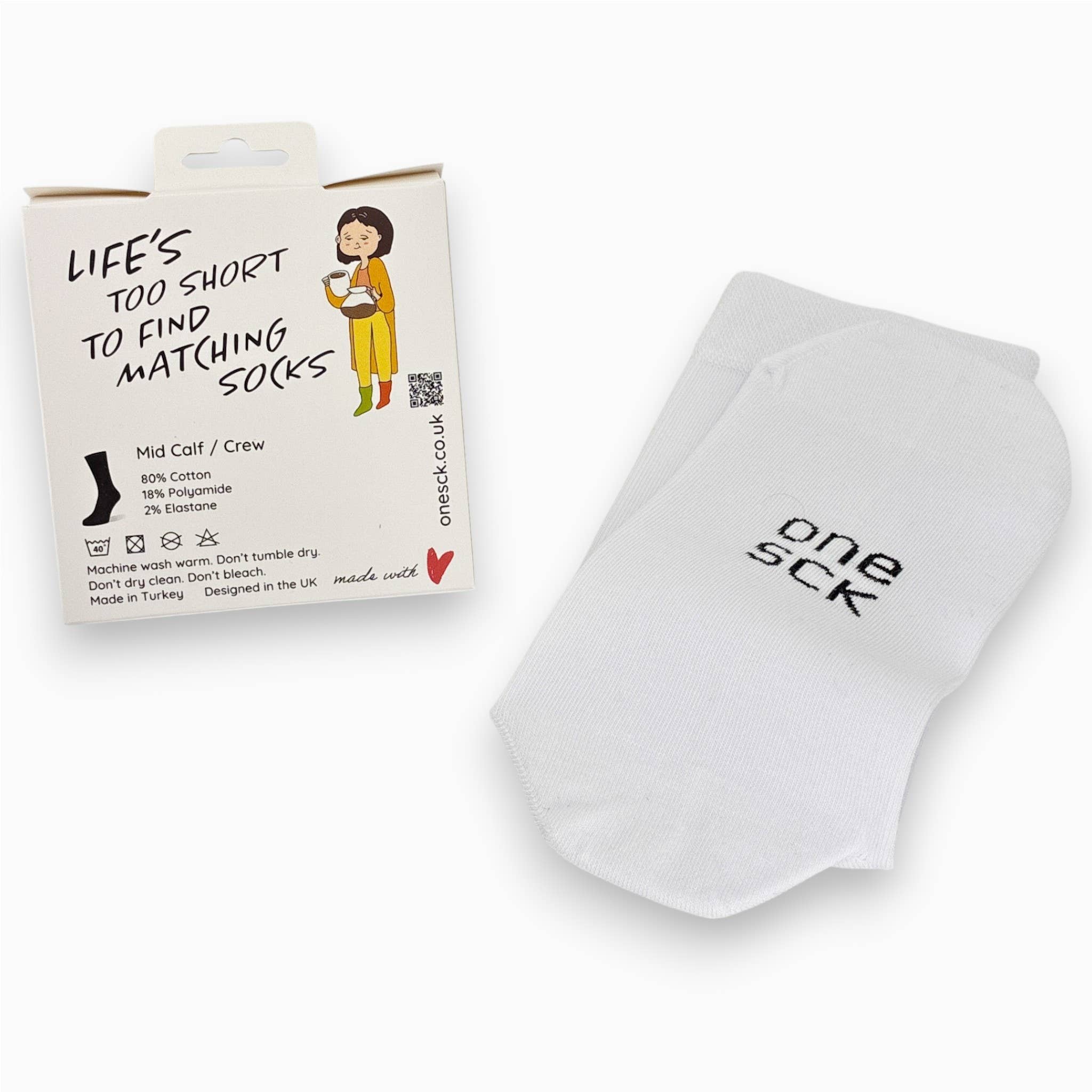 ONESCK - Vente Chaussettes – unisexe - Chaussettes Simples Unies | Chaussette Blanc Cassé | Cadeau Couleurs d'Équipe1