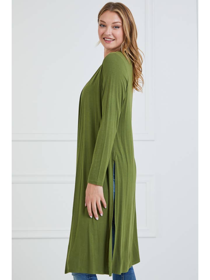 Chris & Carol Apparel - Wholesale Cardigan - Women's - KNIT LONG SLEEVE CARDIGAN