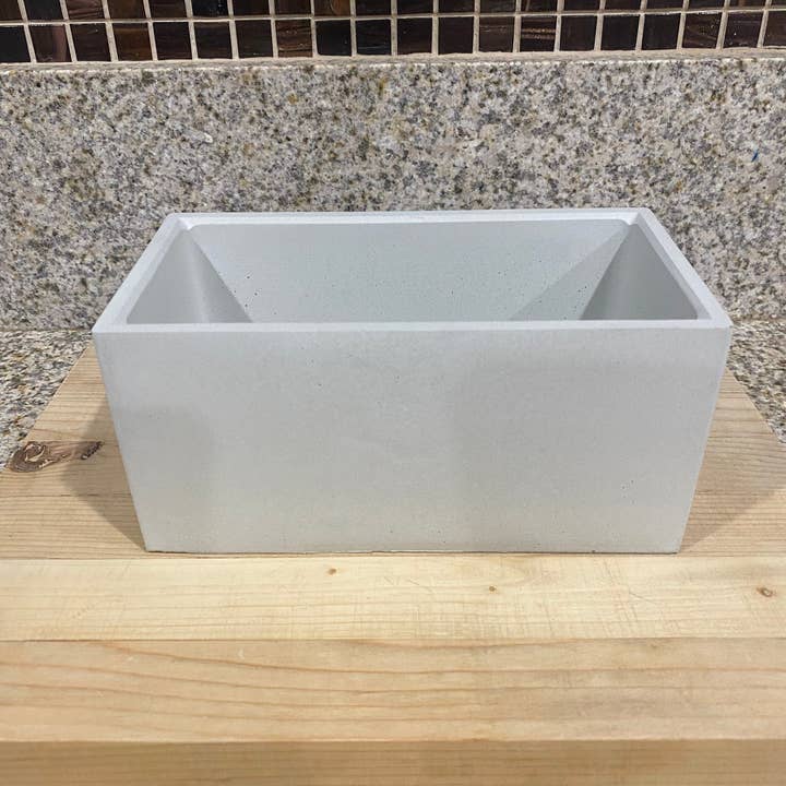 Extra Large Cement Candle Vessel for wholesale by Me Soy Happy Candle Co & More