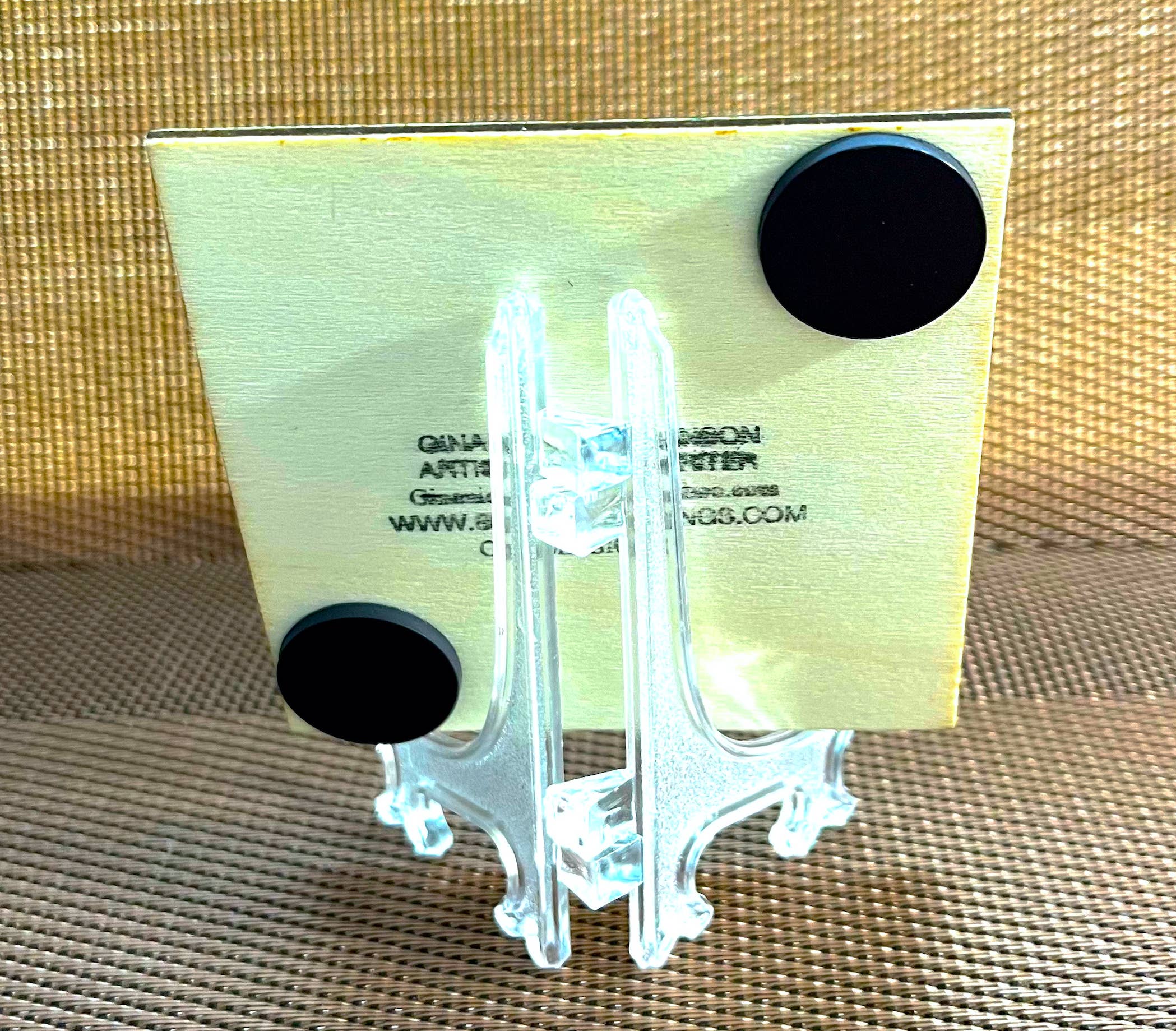 Sublime Paintings by Gina N.J. - Venta al por mayor Pintura/dibujo - «Puesta de sol con amor» - Arte en miniatura/imán2